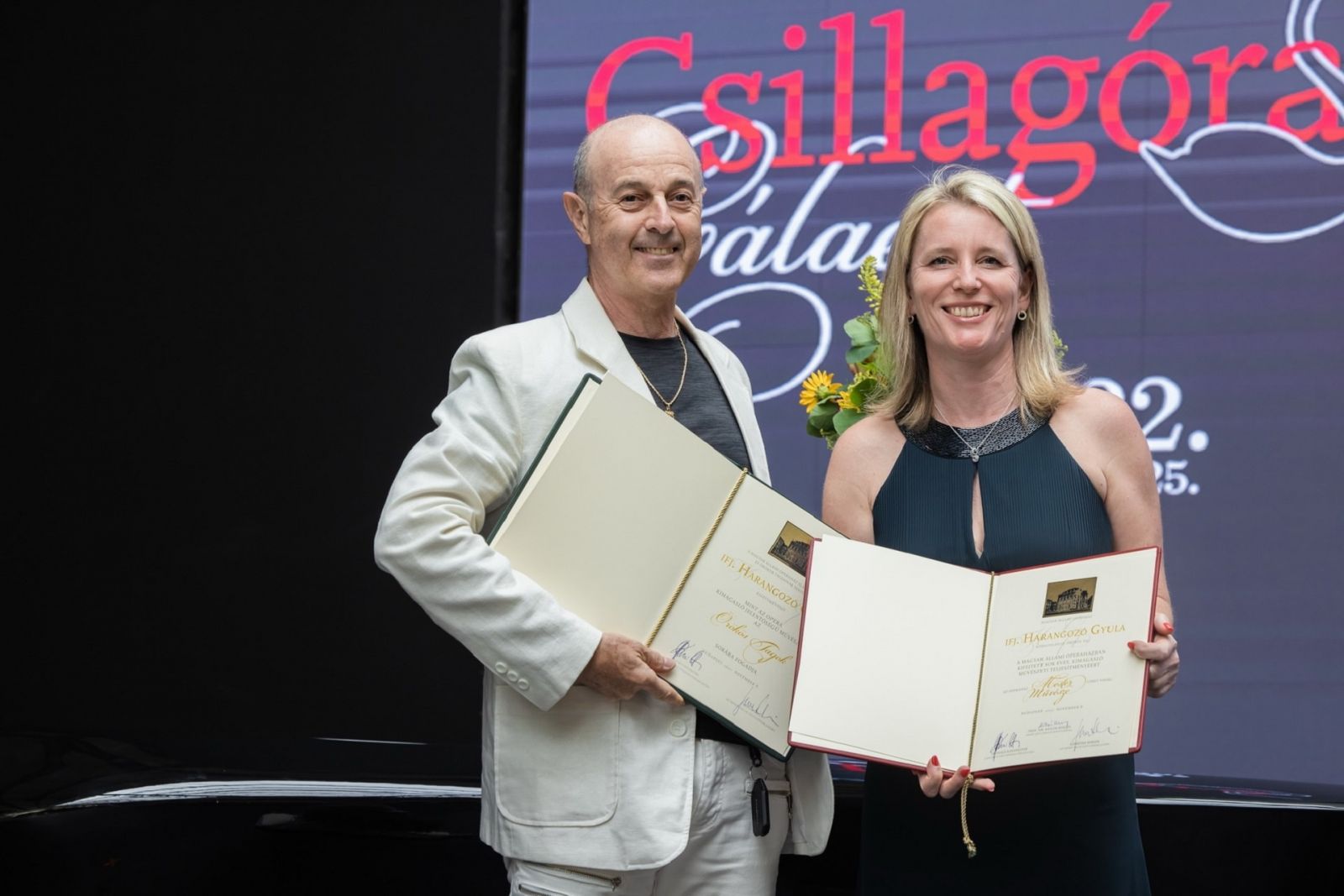 Operaház Állami Operaház Magyarország díj kitüntetés elismerés átadó 2022 művész balett-táncos énekes zenész Harangozó Gyula igazgató 