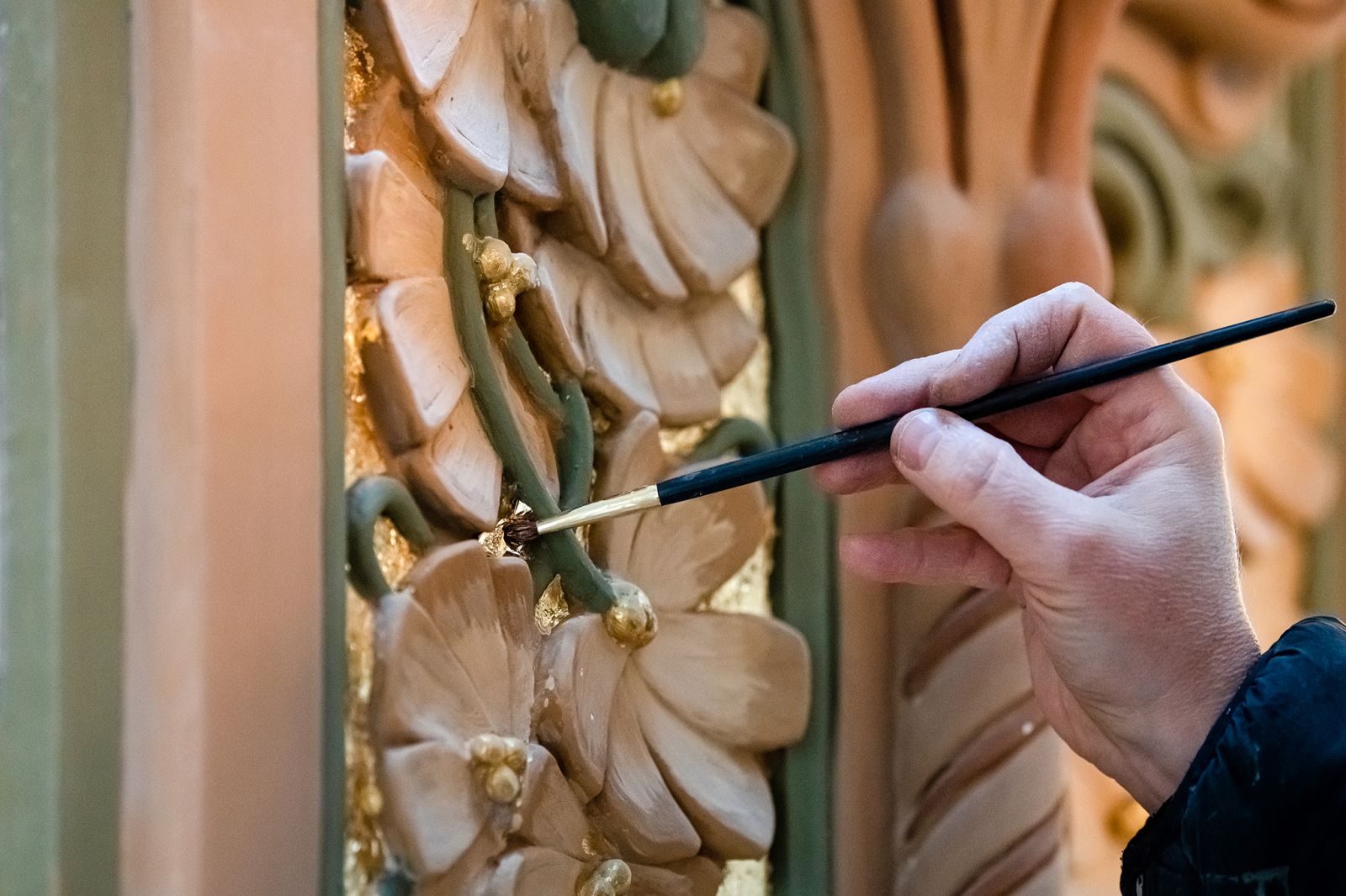 Matild Palota kávéház festmény festés restaurálás