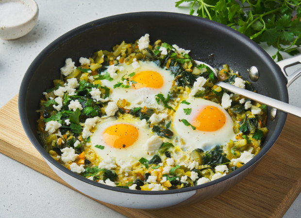 tavaszi shakshuka recept