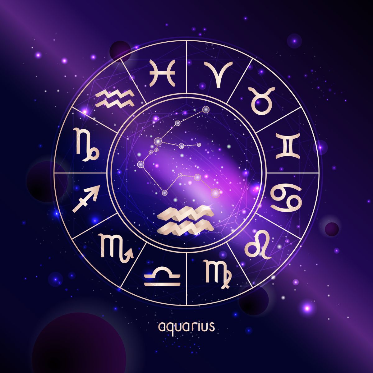 vízöntő csillagjegy illusztráció