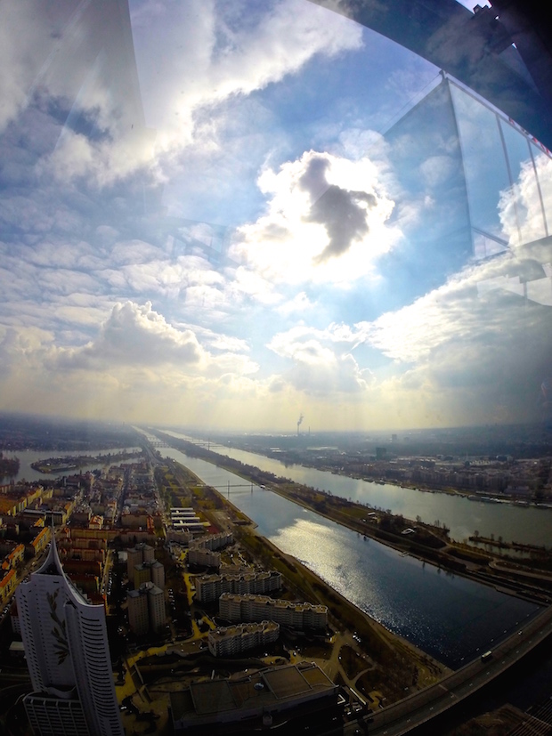 Dél felé tekintve a kilátás a DC Towerből