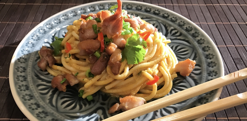 Citromos spagetti csirkével