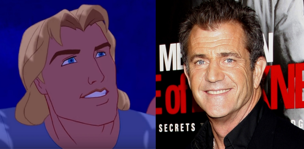 Mel Gibson szinkronizálta Pocahontas szerelmét, John Smith-t.