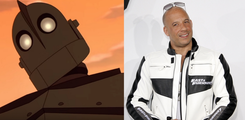 Vin Disel a Szuper haver című film robotjának kölcsönözte hangját.