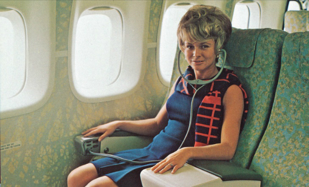 Micsoda kényelem a Delta gépén 1970-ben!