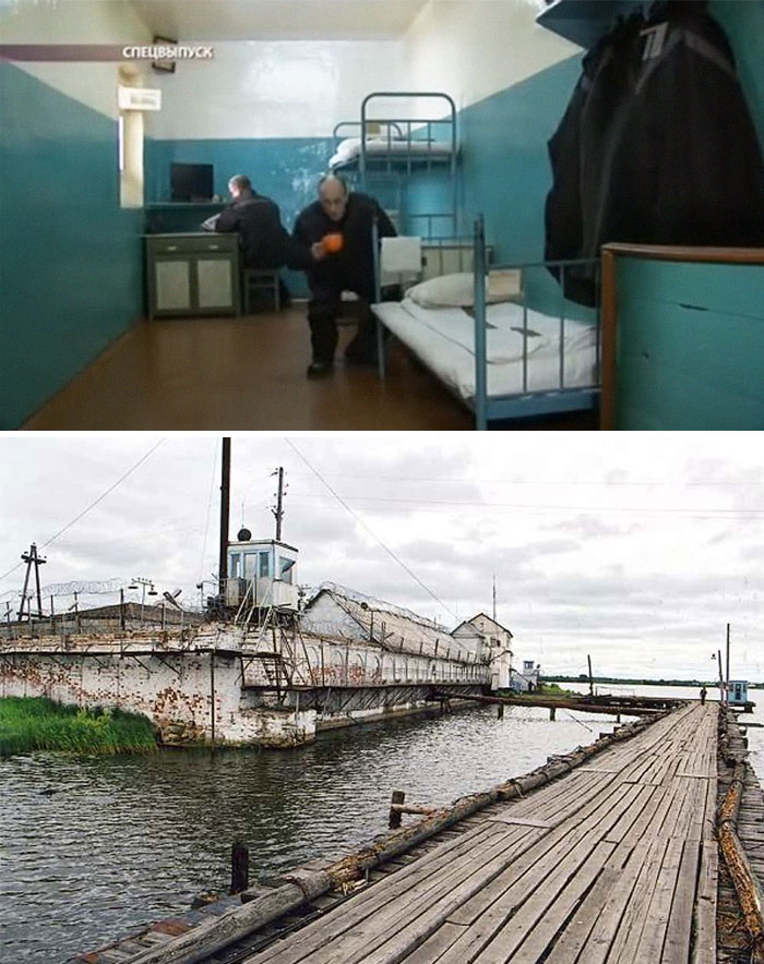 Az orosz Alcatrazban, vagyis a vologdai börtön celláiban napi 22,5 órában ücsörögnek a legveszélyesebb bűnözők, akik évente csupán két látogatót fogadhatnak. Megszökni gyakorlatilag lehetetlen, már csak a börtönt körülvevő, jeges Fehér-tó miatt is.
