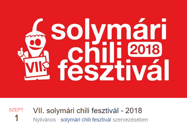 Ha egy igazán pikáns, ízekben gazdag hétvégére vágysz, akkor ott a helyed a Solymári Chili Fesztiválon. Kapszaicin-függők, chilitermesztők, kezdő és haladó, de mindenképpen lelkes fogyasztók, ki ne hagyjátok ezt a csípős bulit!
