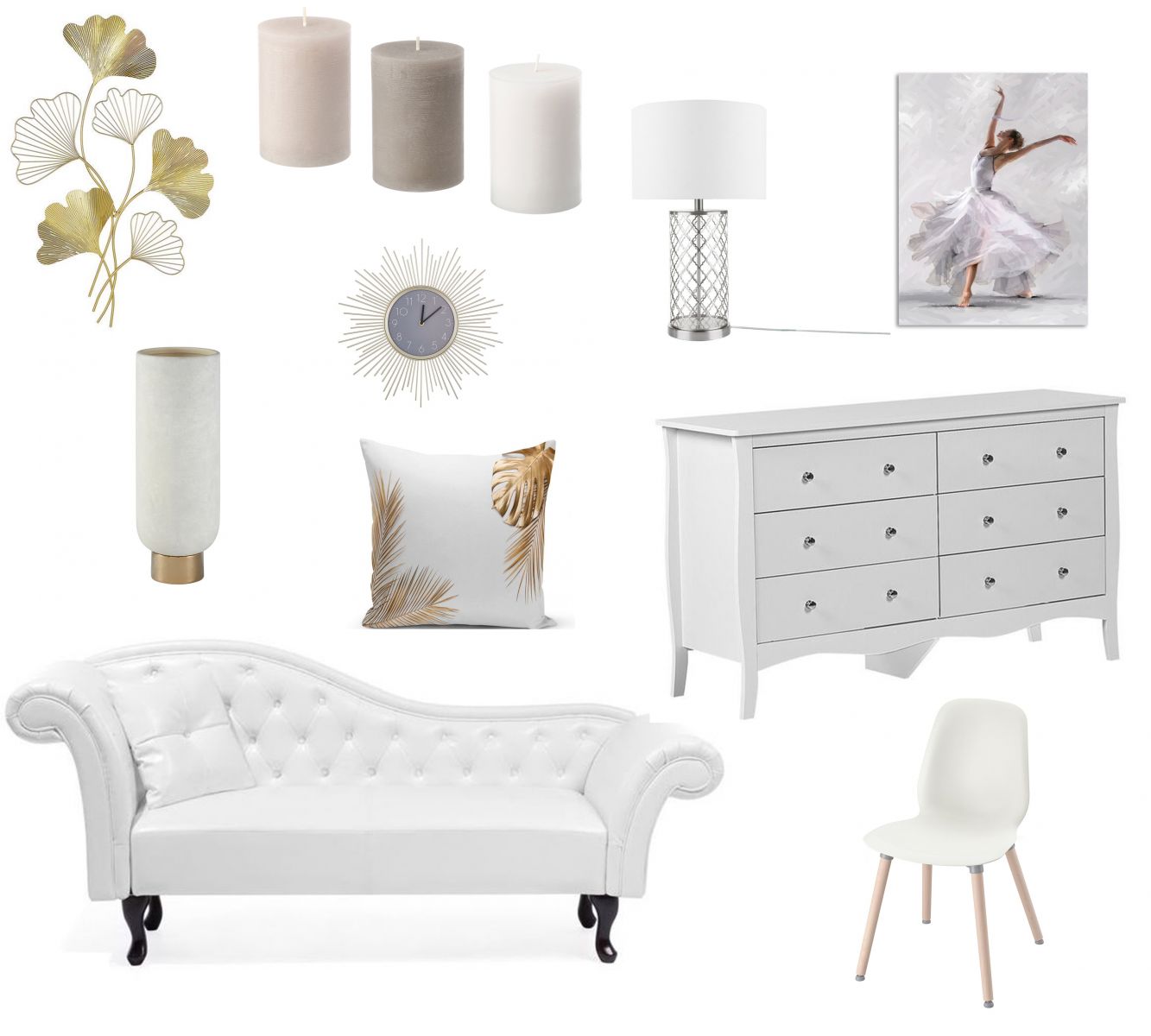 Minimalista, fehér lakásbelső