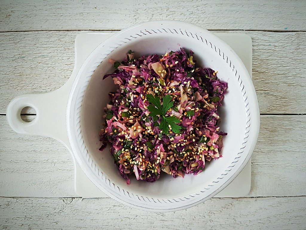 Tahinis káposztasaláta recept