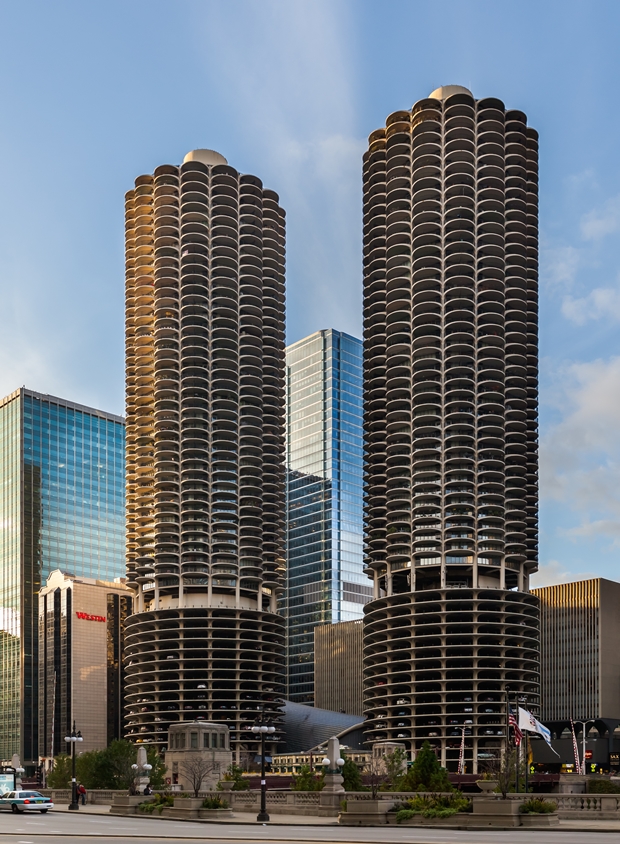 Marina City Towers - vagyis a "kukoricacsövek"