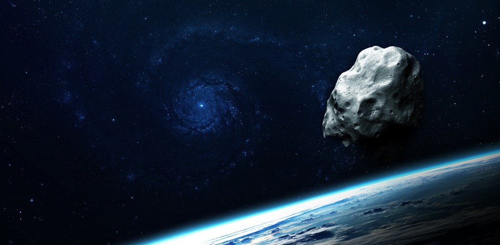 Aszteroida a világűrben