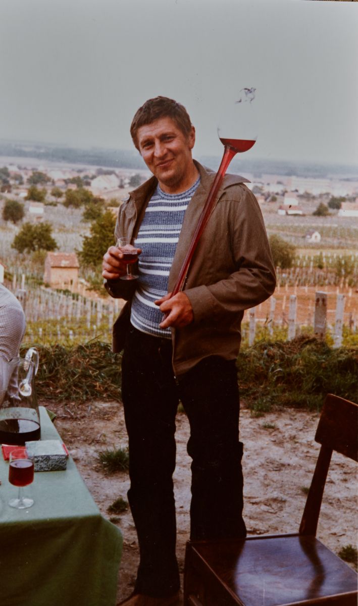 Bock József a Jammertal dűlőben, a '80-as években