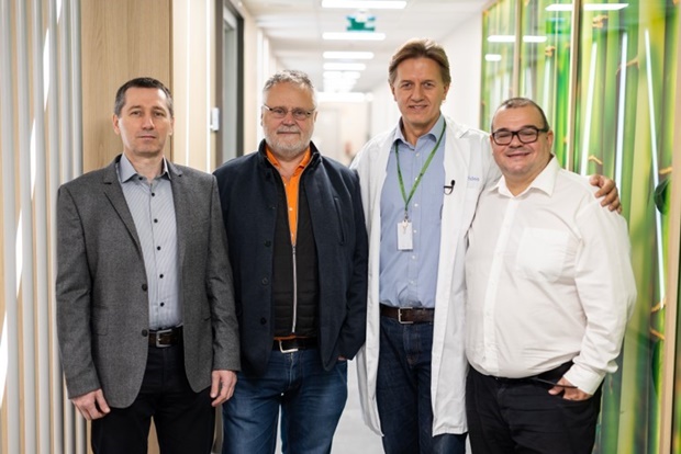 Dr. Sike Róbert, Máté Gábor, Dr Schwab Richárd és Elek Ferenc