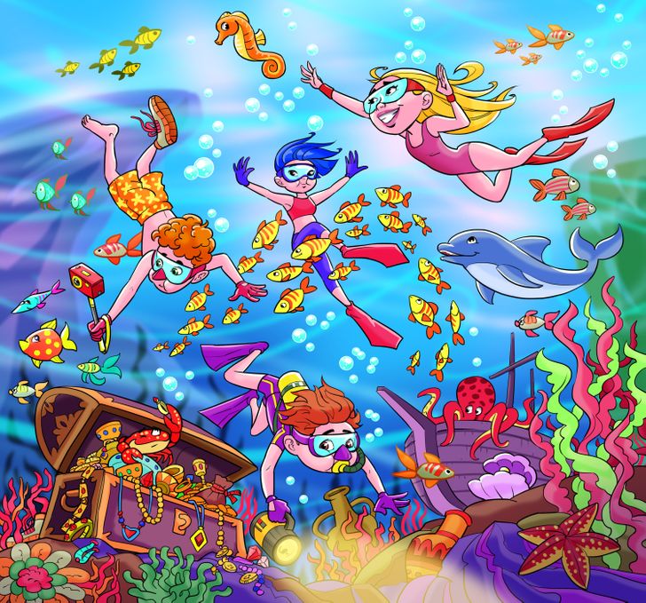 Megtalálod a cipőt a búvárok között?