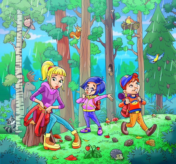 Szerinted hova rejtették az esernyőt a képen?