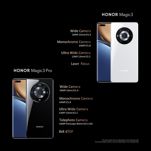 HONOR Magic 3 okostelefon kamera