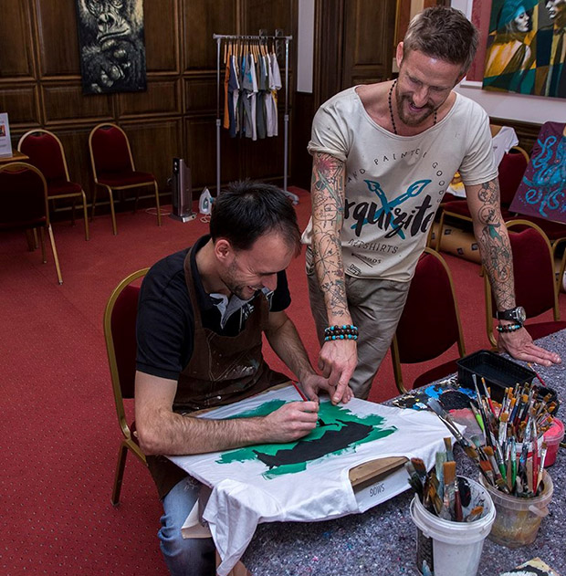 pólófestés ecsettel budapest workshop