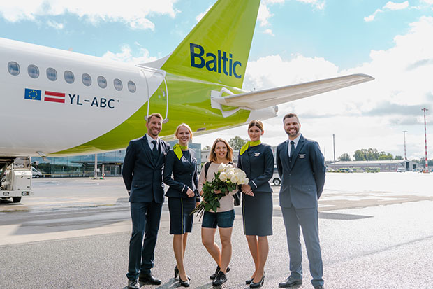 airbaltic bécs riga 50 milliomodik utas