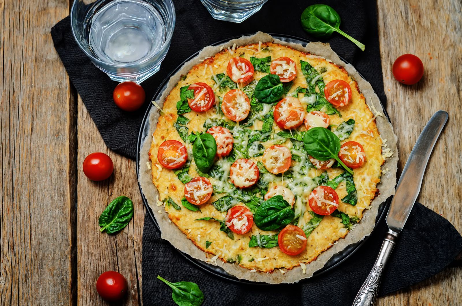 Pizza egészségesen - karfiolból