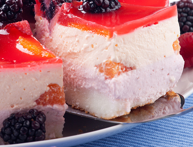 gyümölcsös zselés joghurt torta sütés nélkül