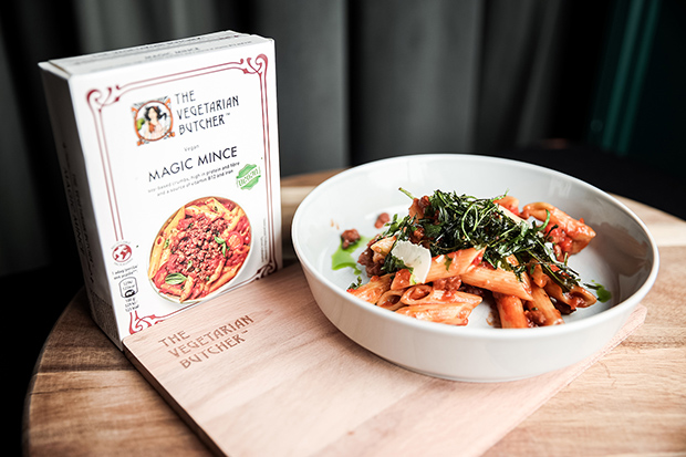 vegetáriánus vegán bolognai penne darálthús