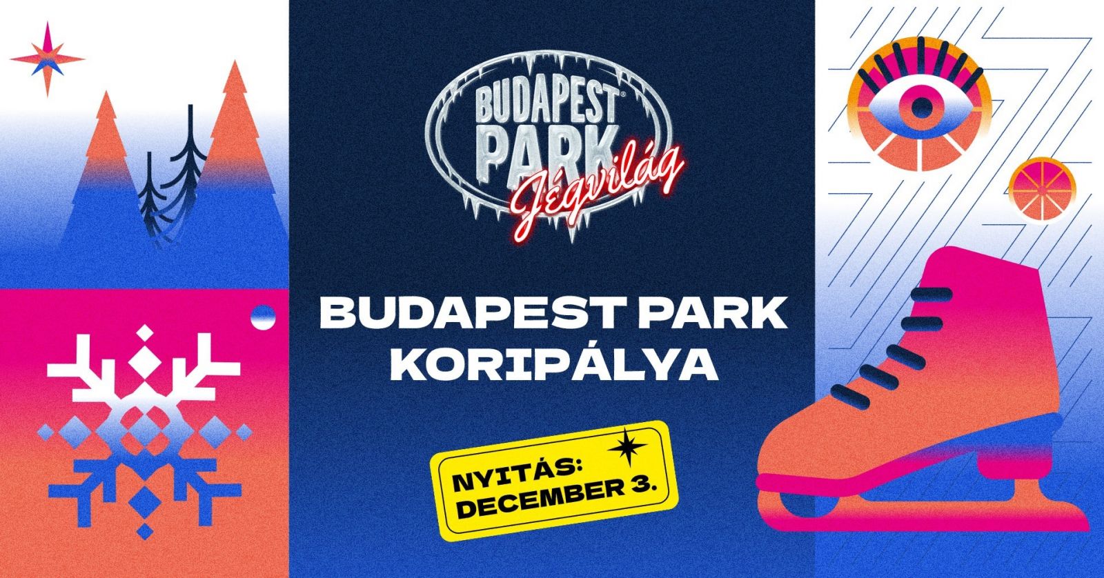 budapest park jégvilág kreatív tél korcsolyapálya