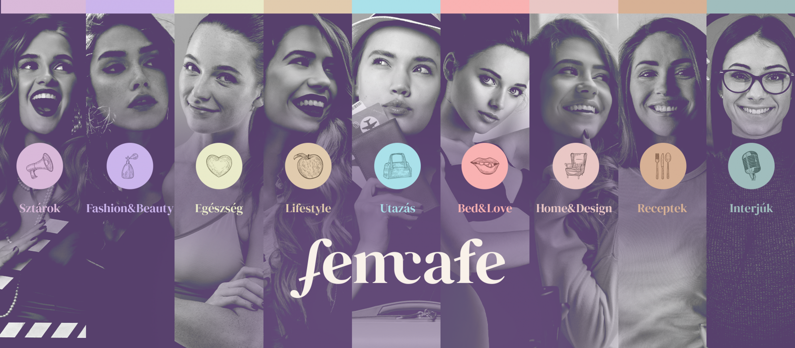 femcafe új arculat logó dizájn női portál