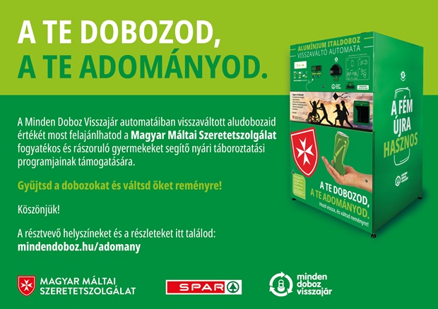 SPAR alumínium doboz gyűjtő