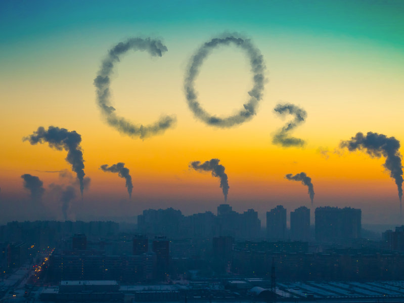Széndioxid-kibocsátás co2 füst gáz környezet károsítás