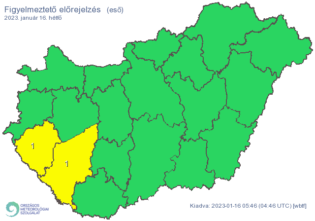 riasztás eső havaseső időjárás