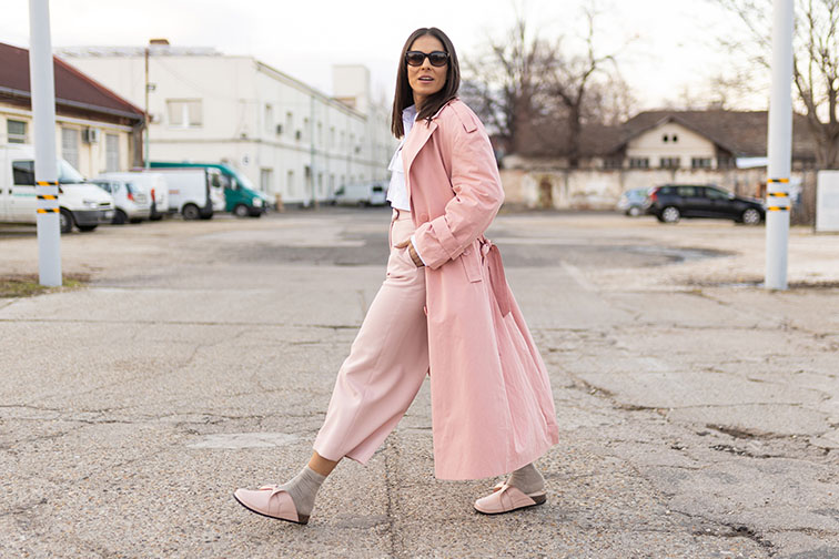 batz téli rózsaszín papucs