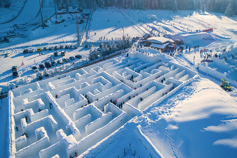 hólabirintus snowlandia 2024 január