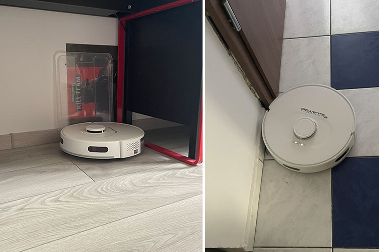 rowenta robotporszívó tesztelés