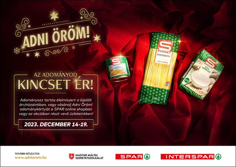 SPAR Adni Öröm! adománygyűjtés