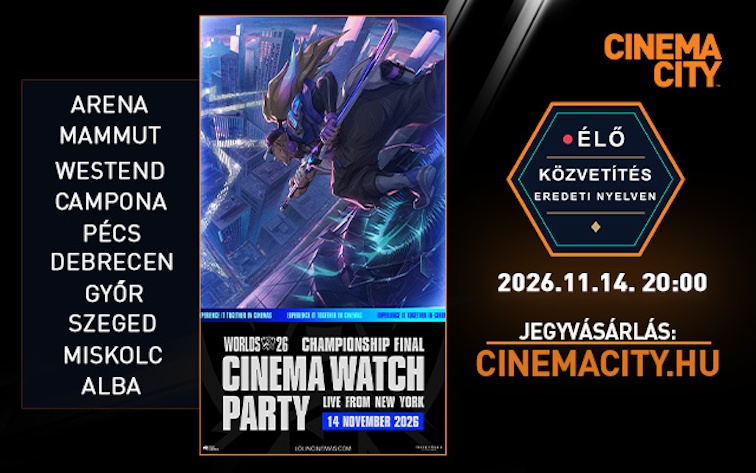 A Cinema Cityben átélhetjük a LOL döntő hangulatát