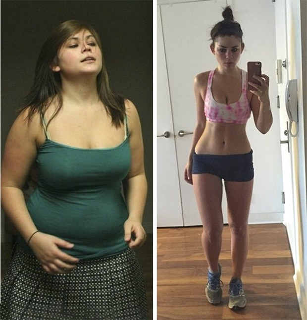 fogyás nők előtt és után