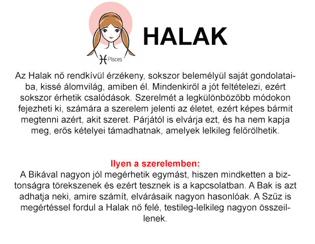 halak nő szerelmi élete meet nő a 81