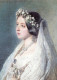 Portré Viktória királynőről az esküvője napján.