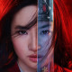 Ez pedig már az élőszereplős változat hivatalos plakátja, melynek főszerepére Liu Yifei-t választották.