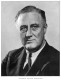 Franklin Delano Roosevelt szintén betegségben hunyt el. Négyszer választották meg elnöknek, harmadszorra pont az elátkozott 1940-es évben.  A vérnyomási problémákkal küzdő és érelmeszesedéstől szenvedő államférfi agyvérzést kapott 1945. április 12-én.