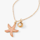 Claire's Pink Starfish Pearl Gold Pendant Necklace 2490 Ft