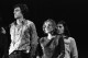 Szakácsi Sándor a Képzelt riport egy amerikai popfesztiválról című musical előadásán Kútvölgyi Erzsébet társaságában, 1973-ban.
