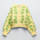 ZARA Floral jacquard knit cardigan 12 995 Ft