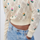 ZARA Embroidered knit sweater 10 995 Ft