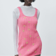 ZARA Cable-knit flower dress 8995 Ft