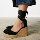 ZARA Lace up crochet wedge sandals 19 995 Ft