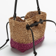 Massimo Dutti Floral raffia mini handbag with leather handles 29 995 Ft 