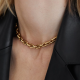 Massimo Dutti Gold-plated thick chain link necklace 12 995 Ft
