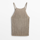 Massimo Dutti Strappy crochet top 19 995 Ft