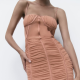 ZARA Draped tulle corsetry-inspired dress 15 995 Ft